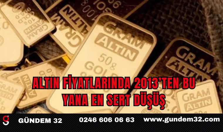 Altın Fiyatlarında 2013’ten Bu Yana En Sert Düşüş