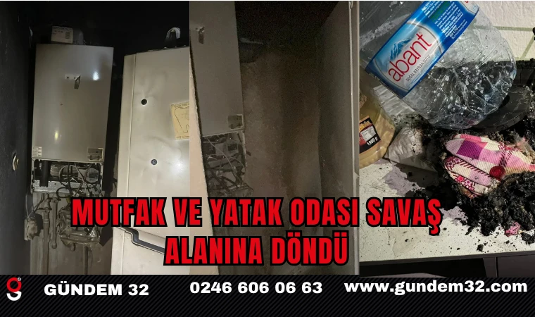 Mutfak ve yatak odası savaş alanına döndü