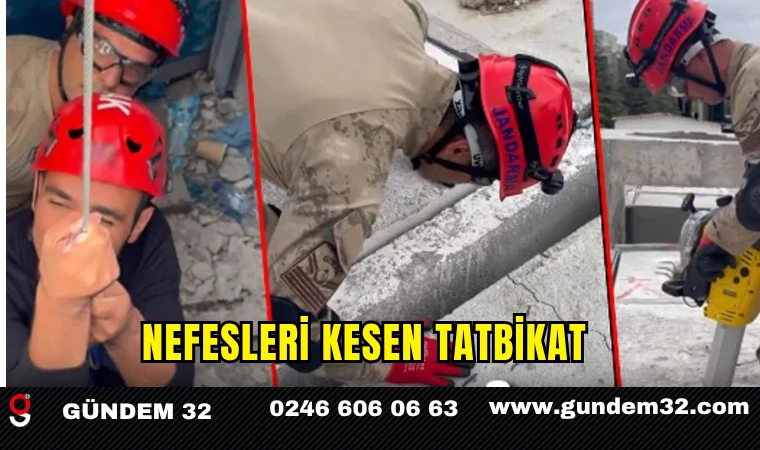 Nefesleri kesen tatbikat