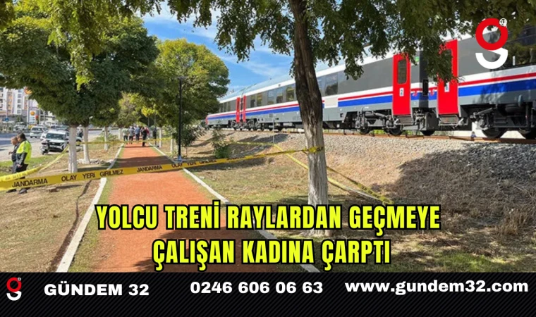 Yolcu Treni Raylardan Geçmeye Çalışan Kadına Çarptı