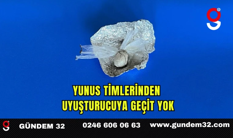 Yunus Timlerinden Uyuşturucuya Geçit Yok