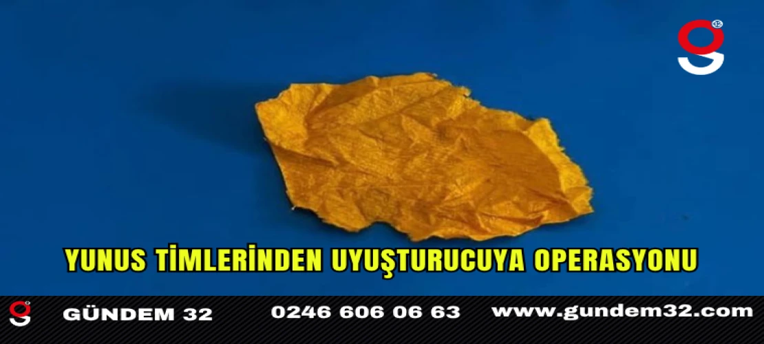 Yunus Timlerinden Uyuşturucuya Operasyonu