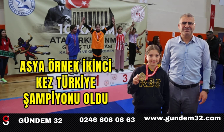 Asya Örnek İkinci Kez Türkiye Şampiyonu Oldu
