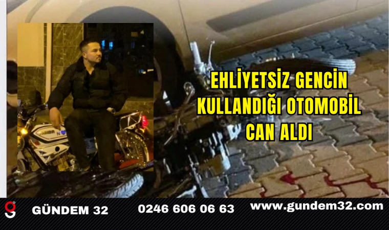 Ehliyetsiz Gencin Kullandığı Otomobil Can Aldı
