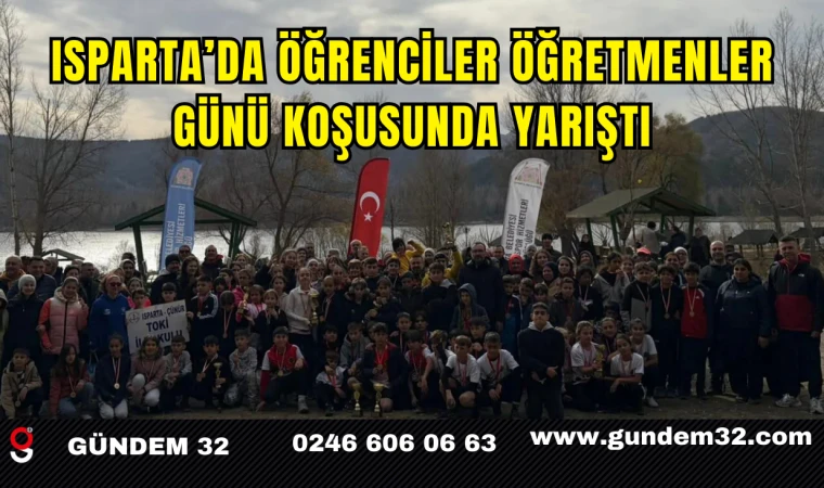 Isparta’da Öğrenciler Öğretmenler Günü Koşusunda Yarıştı