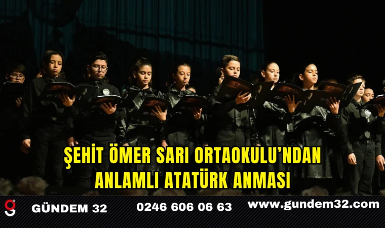 Şehit Ömer Sarı Ortaokulu’ndan Anlamlı Atatürk Anması