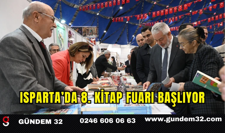 Isparta’da 8. Kitap Fuarı Başlıyor