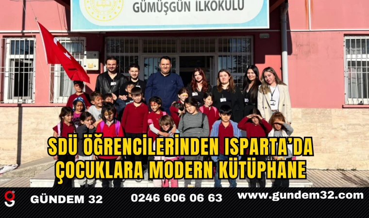 SDÜ Öğrencilerinden Isparta’da Çocuklara Modern Kütüphane