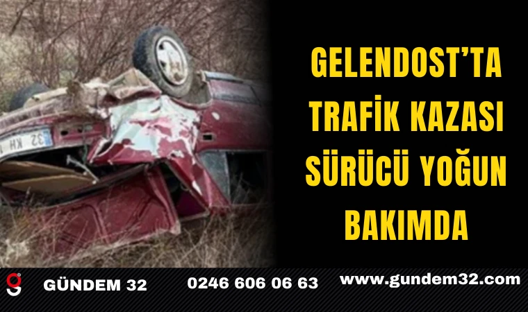 Gelendost’ta Trafik Kazası: Sürücü Yoğun Bakımda