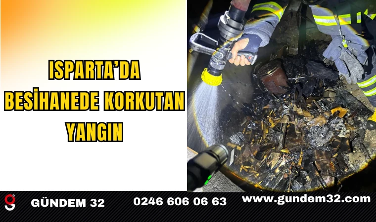 Isparta’da Besihanede Korkutan Yangın