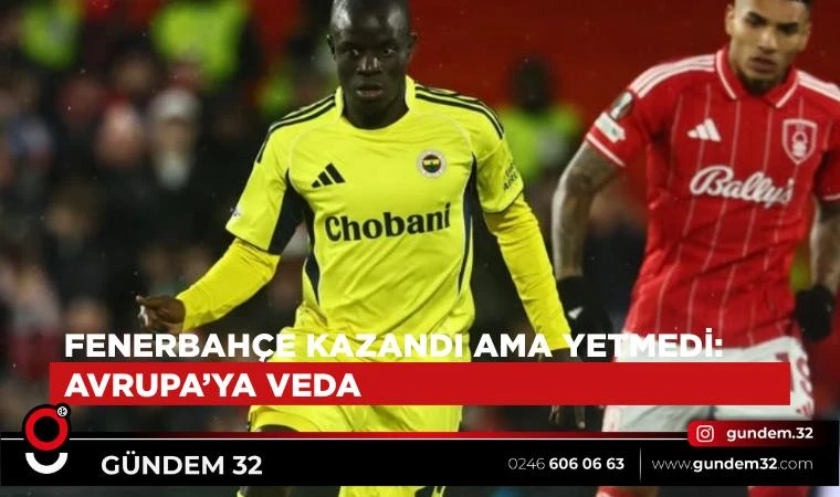 UEFA Avrupa Ligi’nde Fenerbahçe’ye Rövanş Galibiyeti Yetmed