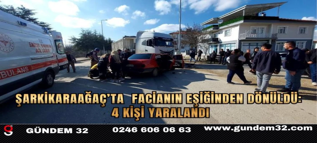 Şarkikaraağaç’ta Facianın Eşiğinden Dönüldü: 4 Kişi Yaralandı