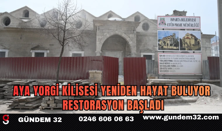 Aya Yorgi Kilisesi Yeniden Hayat Buluyor: Restorasyon Başladı