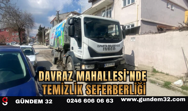 Davraz Mahallesi’nde Temizlik Seferberliği