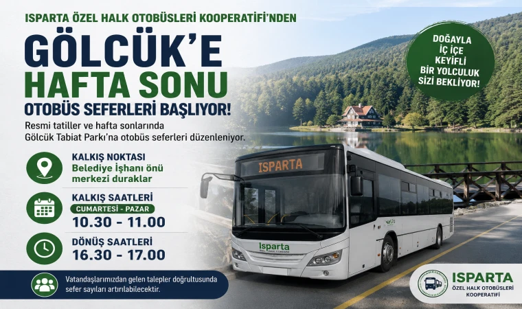 Gölcük’e Hafta Sonu Toplu Ulaşım Kolaylığı