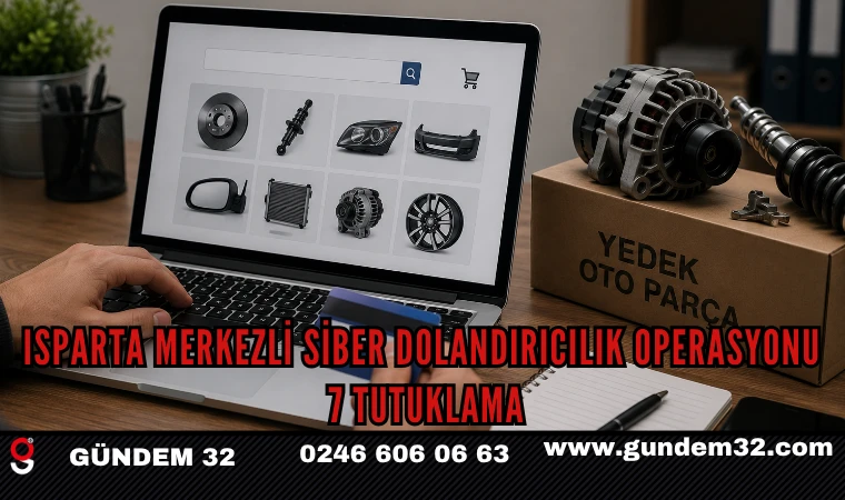 Isparta Merkezli Siber Dolandırıcılık Operasyonu: 7 Tutuklama