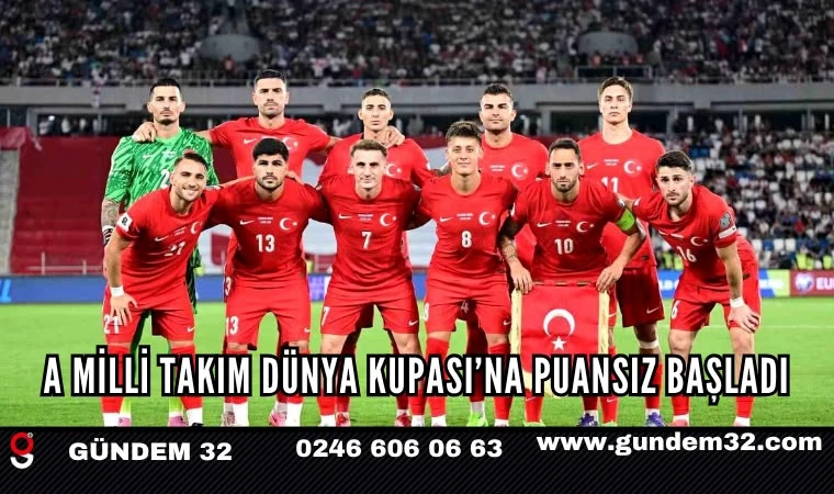 A Milli Takım Dünya Kupası’na Puansız Başladı
