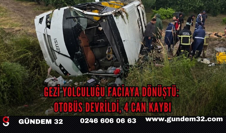 Gelendost'ta Tur Otobüsü Faciası: 4 Ölü, Çok Sayıda Yaralı