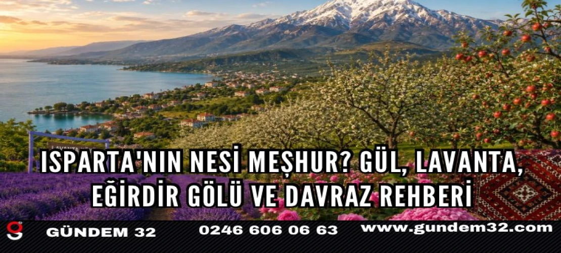 Isparta'nın Nesi Meşhur? Gül, Lavanta, Eğirdir Gölü ve Davraz Rehberi