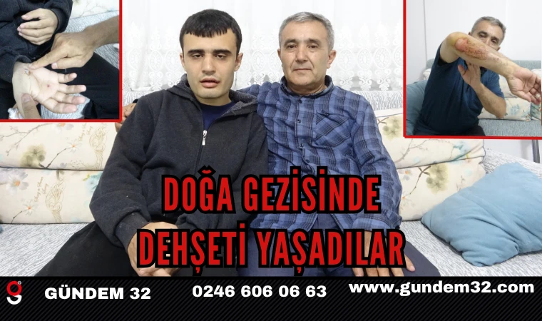 DOĞA GEZİSİNDE DEHŞETİ YAŞADILAR