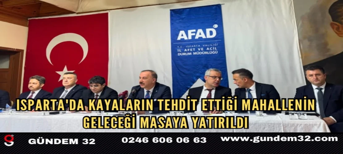 Eğirdir’de Kaya Düşmesi Riski Bulunan Evler İçin Tahliye Süreci Başlıyor