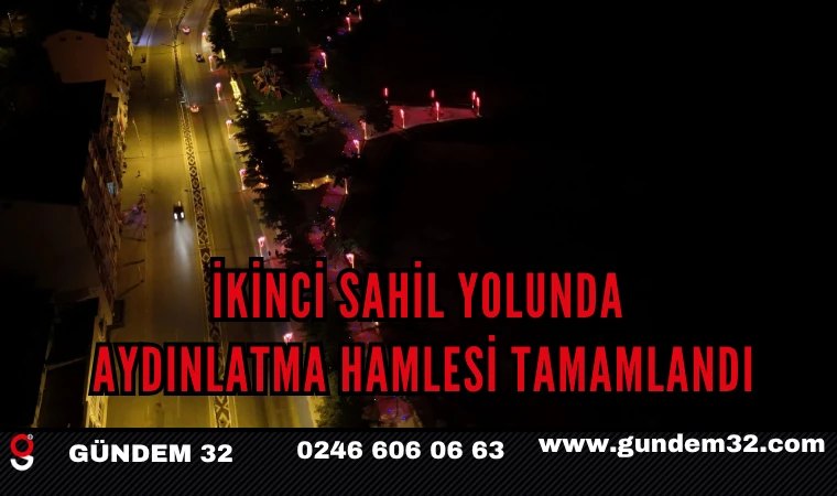 İkinci Sahil Yolunda Aydınlatma Hamlesi Tamamlandı