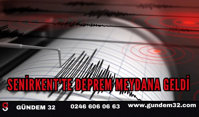 Senirkent'te Deprem Meydana Geldi