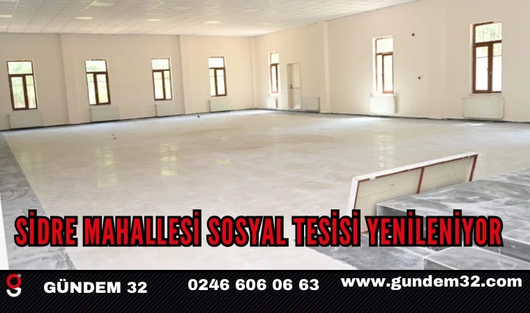 Sidre Mahallesi Sosyal Tesisi Yenileniyor
