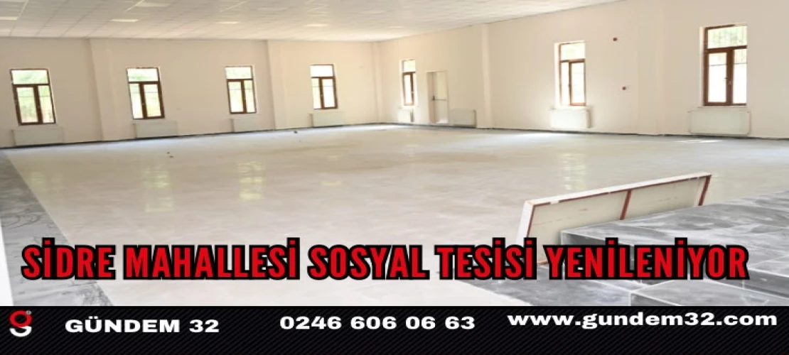 Sidre Mahallesi Sosyal Tesisi Yenileniyor