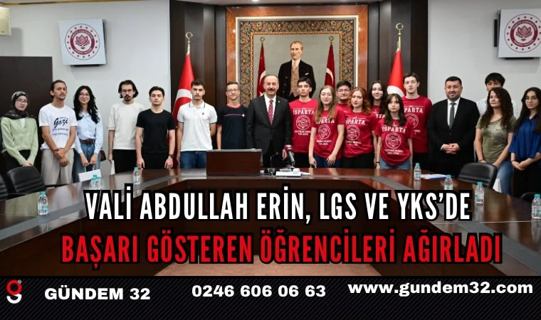 Vali Erin, Türkiye Derecesi Yapan Öğrencileri Tebrik Etti