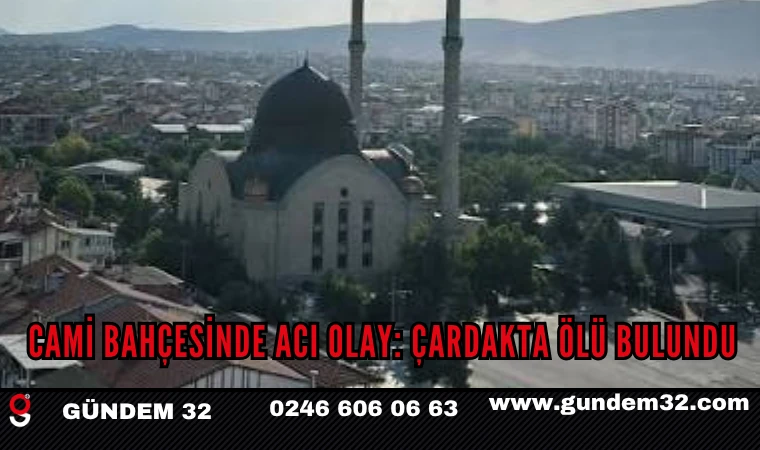 Cami bahçesinde acı olay: Çardakta ölü bulundu