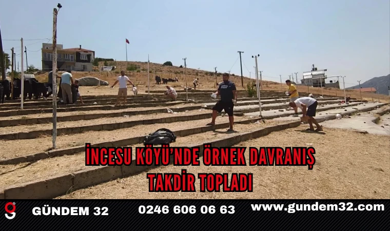 İncesu Köyü’nde Örnek Davranış takdir topladı
