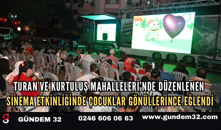 Isparta’da yaz akşamları çocukların neşesiyle renklendi