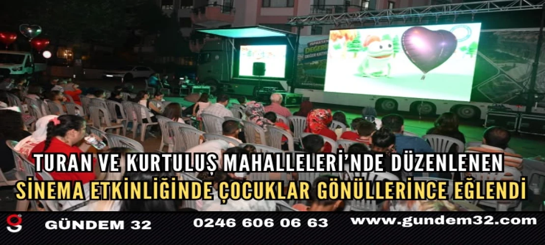 Isparta’da yaz akşamları çocukların neşesiyle renklendi