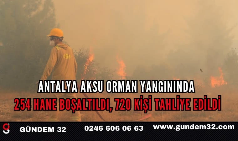Antalya'daki yangında bilanço büyüyor: 720 kişi tahliye edildi