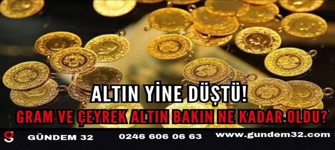 Altın Fiyatlarında Düşüş! 29 Ekim Güncel Altın Fiyatları