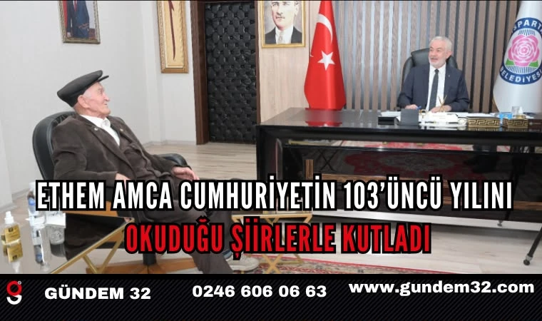 Ethem Amca Cumhuriyetin 103’üncü Yılını Okuduğu Şiirlerle Kutladı