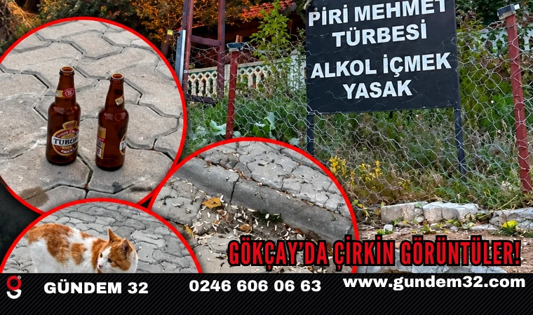 Gökçay’da Çirkin Görüntüler! Türbe Çevresine Çöp Bırakıyorlar