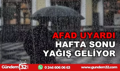 KUVVETLİ YAĞIŞ VE FIRTINA UYARISI