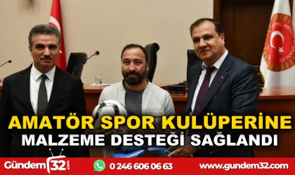 AMATÖR SPOR KULÜPLERE MALZEME DESTEĞİ