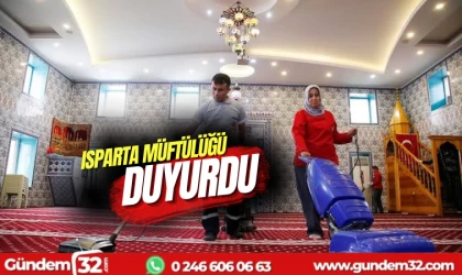 Isparta Müftülüğü duyurdu!