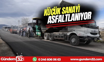 Sanayi sitesi asfaltlanıyor