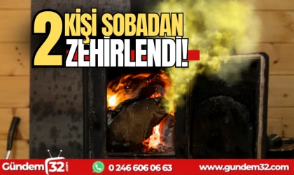 2 kişi sobadan zehirlendi