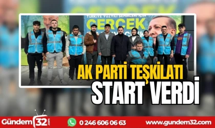 Ak Parti teşkilatı start verdi