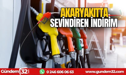 Akaryakıtta sevindiren indirim