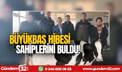 Büyükbaş hibesi sahiplerini buldu