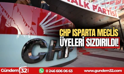 CHP Isparta meclis üyesi listesi sızdırıldı