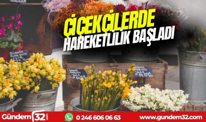 Çiçekçiler hareketlenmeye başladı