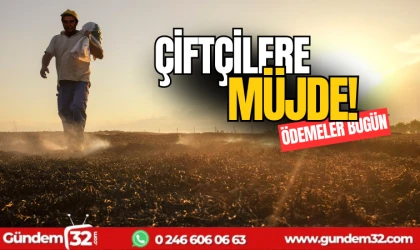 Çiftçilere müjdeli haber