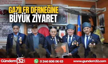 Eğirdir gaziler derneğine ziyaret